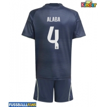 Real Madrid David Alaba #4 Auswärts Trikotsatz Kinder 2025-26 Kurzarm (+ Kurze Hosen)